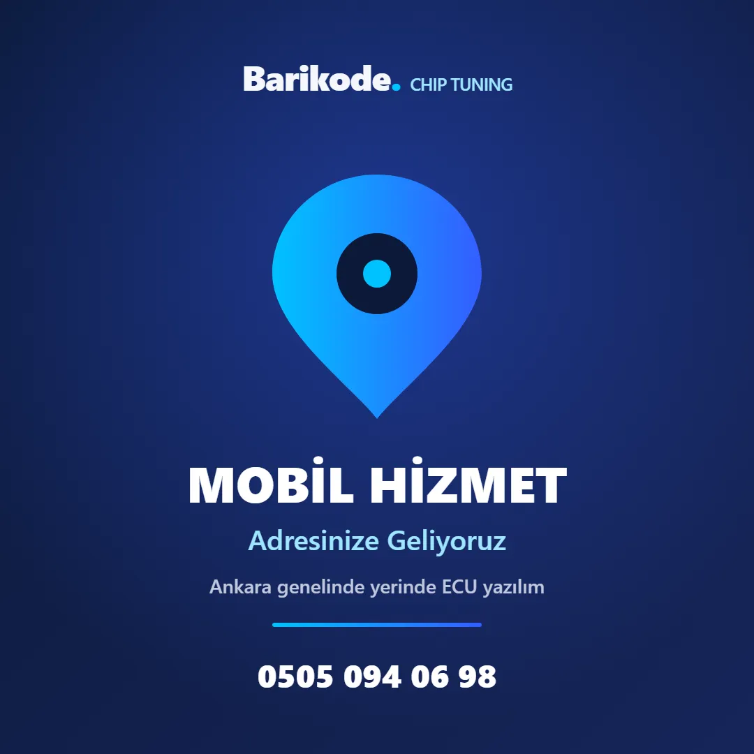 Ankara mobil chip tuning - adresinize gelen yerinde ECU yazılım hizmeti